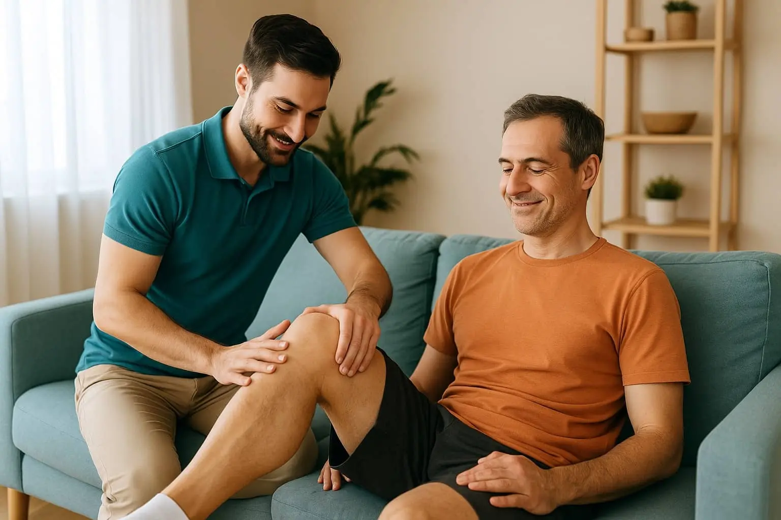 فیزیوتراپی زانو در منزل