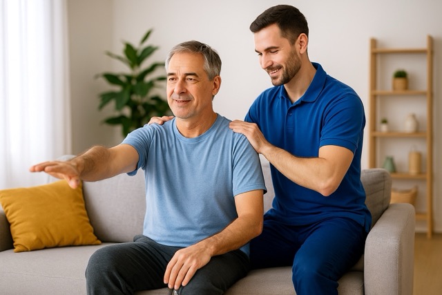 فیزیوتراپی پس از سکته مغزی در منزل